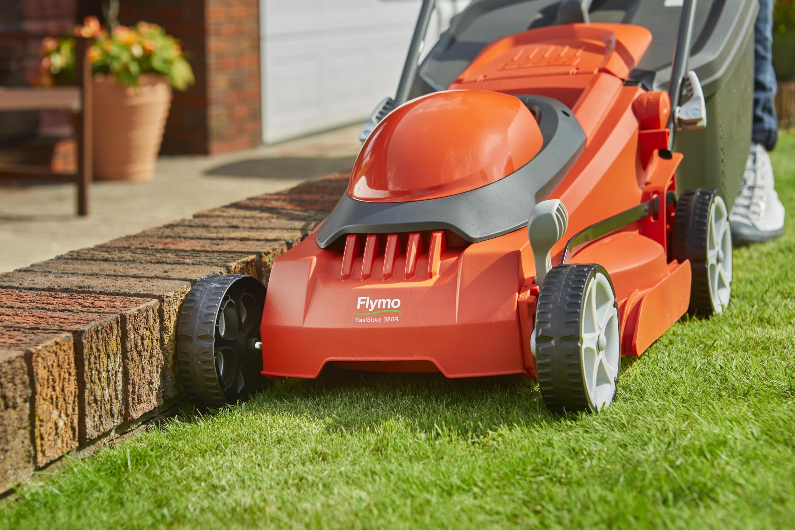 1600W Electric Lawn Mower with 38cm Cutting Width & 45L Grass Box