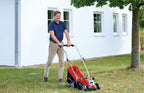 18V Brushless Cordless Lawn Mower with 33cm Cutting Width, Battery & Charger