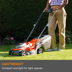 18V Cordless Lawn Mower with Battery, Charger & 30L Grass Collection Box
