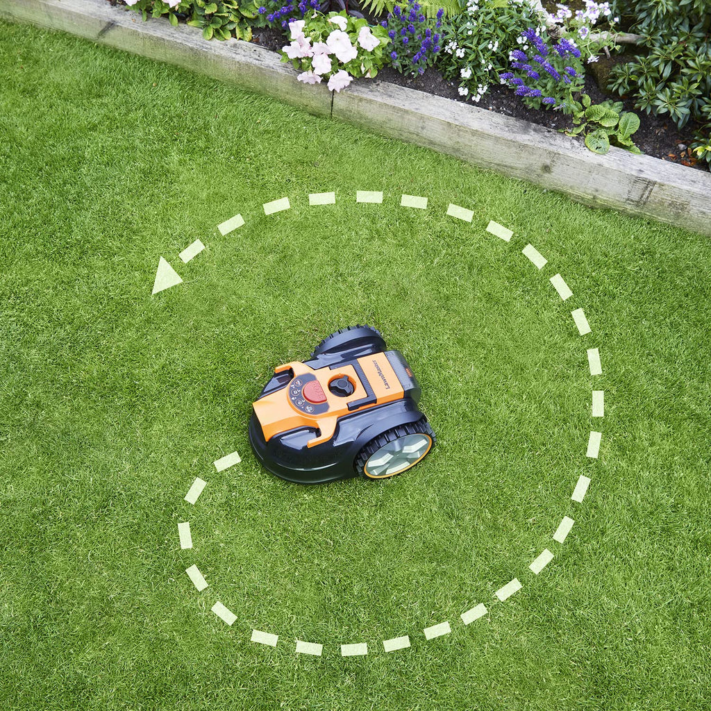 Robot Lawn Mower with Battery & Charger, Wire-Free Operation, Camera & Ultrasonic Sensors