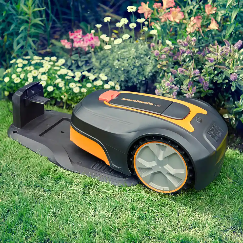Robotic Lawn Mower for Gardens Up to 800m² with Auto-Charging Station, Boundary Wire & Rain Sensor