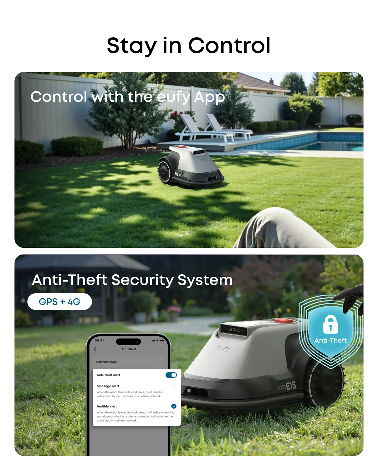 Robotic Lawn Mower for Gardens Up to 800m², Wire-Free Vision Navigation, 3D Obstacle Avoidance