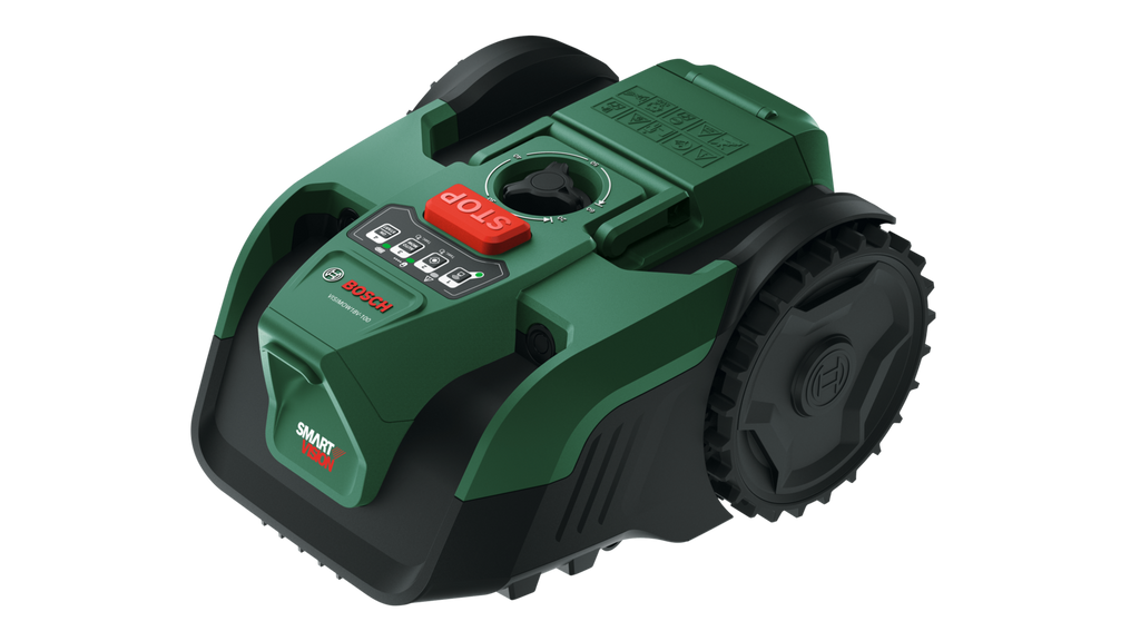 Wire-Free Robotic Lawn Mower for Gardens Up to 100m² with AI Vision Navigation & Portable Battery System