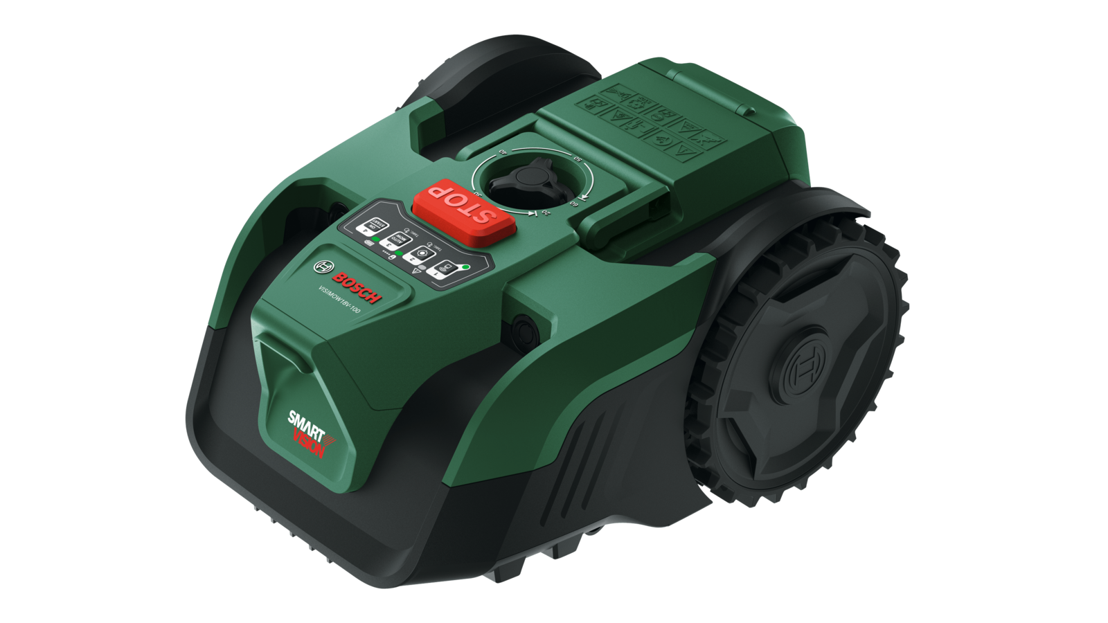 Wire-Free Robotic Lawn Mower for Gardens Up to 100m² with AI Vision Navigation & Portable Battery System