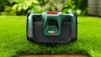Wire-Free Robotic Lawn Mower for Gardens Up to 100m² with AI Vision Navigation & Portable Battery System