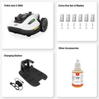 Robotic Lawn Mower for Lawns Up to 1000m², 360° LiDAR Navigation, Dual-Camera AI Vision