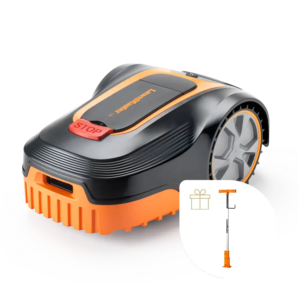 Robotic Lawn Mower for Gardens Up to 800m² with Auto-Charging Station, Boundary Wire & Rain Sensor