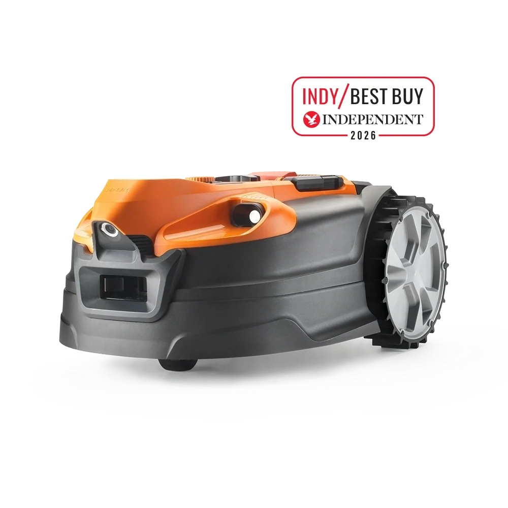 Wire-Free Robotic Lawn Mower for Gardens Up to 800m² with Optical Vision Navigation & Auto-Charging Dock