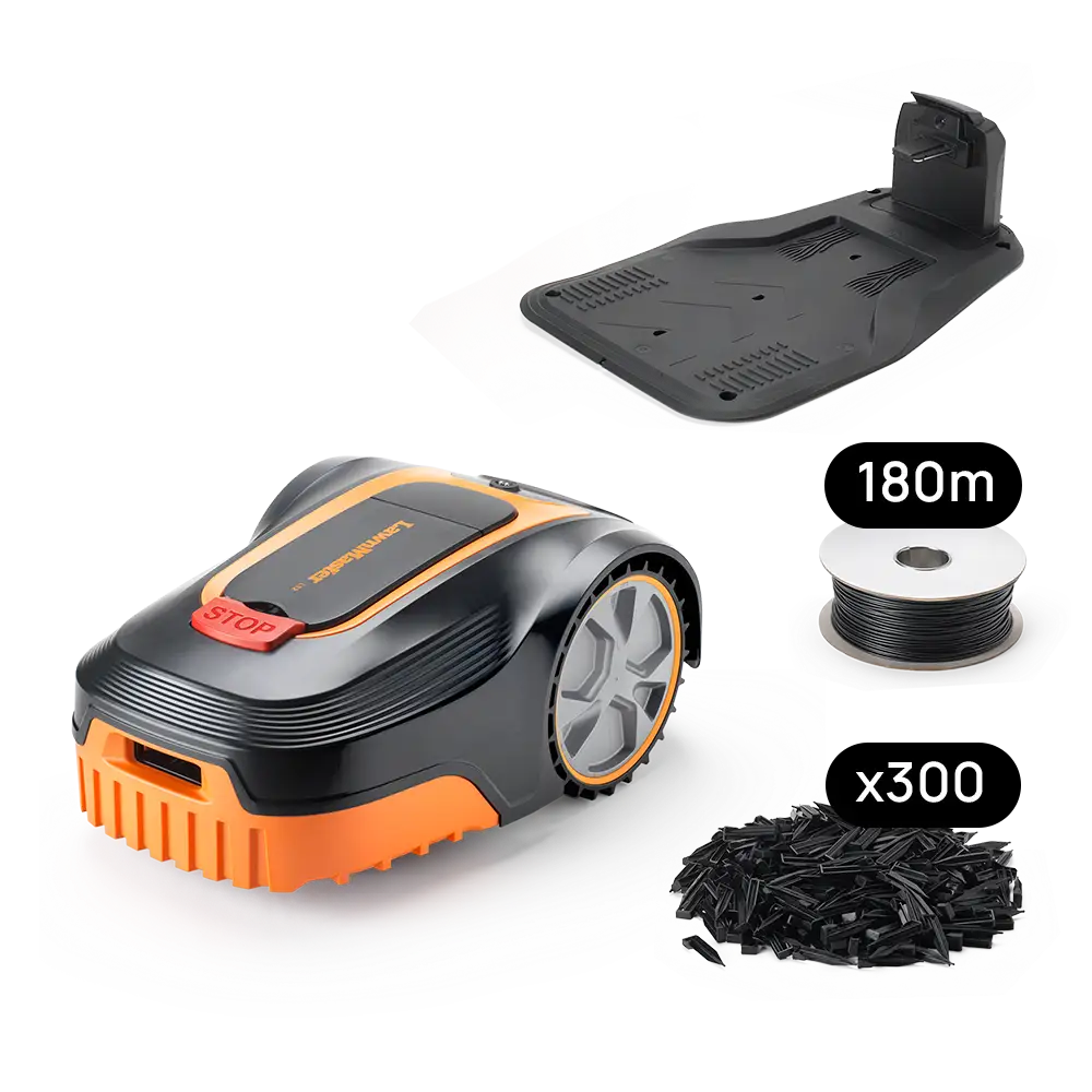 Robotic Lawn Mower for Gardens Up to 800m² with Auto-Charging Station, Boundary Wire & Rain Sensor