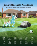 Robotic Lawn Mower for Gardens Up to 800m², Wire-Free Vision Navigation, 3D Obstacle Avoidance